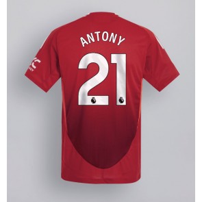 Manchester United Antony #21 Domácí Dres 2024-25 Krátký Rukáv